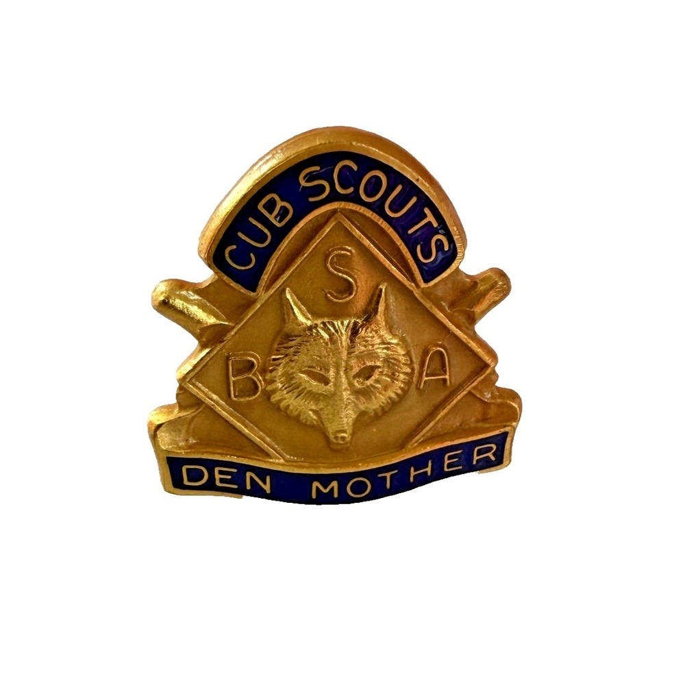 Vintage Cub Scouts Den Mother Boy Scouts Of America Lapel‎ Hat Pin BSA